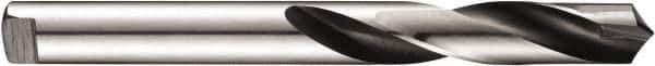 DORMER - 16mm 118° Spiral Flute Carbide-Tipped Screw Machine Drill Bit - Bright/Oxide Finish, Right Hand Cut, 80mm Flute Length, 140mm OAL, Four Facet Point, Tanged Shank - Apex Tool & Supply