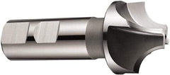 DORMER - 7mm Radius, 17/18" Mill Diam, 4 Flute Cobalt Corner Rounding End Mill - Single End, Uncoated, 2.7559" OAL, 0.6299" Shank Diam - Apex Tool & Supply