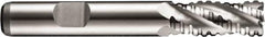 DORMER - 18mm Diam, Coarse Pitch, 32mm LOC, 4 Flute Cobalt Roughing Square End Mill - Uncoated, 92mm OAL, 16mm Shank Diam, Single End, Extended Reach, 30° Helix - Apex Tool & Supply