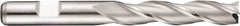 DORMER - 3 Flute Cobalt Roughing & Finishing Square End Mill - Uncoated, Weldon Shank, 30° Helix, Centercutting, Extra Long Length - Apex Tool & Supply