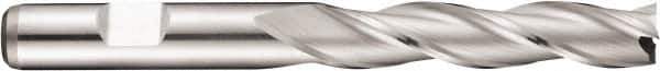 DORMER - 3 Flute Cobalt Roughing & Finishing Square End Mill - Uncoated, Weldon Shank, 30° Helix, Centercutting, Extra Long Length - Apex Tool & Supply