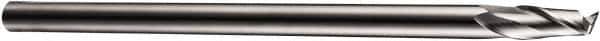 DORMER - 2 Flute Cobalt Roughing & Finishing Square End Mill - Uncoated, Straight Shank, 30° Helix, Centercutting, Regular Length - Apex Tool & Supply