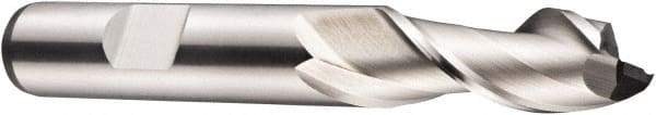 DORMER - 18mm Diam, 32mm LOC, 2 Flute Cobalt Keyway End Mill - Spiral Flute, Uncoated, 16mm Shank Diam, 92mm OAL, 40° Helix, Centercutting - Apex Tool & Supply