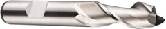 DORMER - 18mm Diam, 32mm LOC, 2 Flute Cobalt Keyway End Mill - Spiral Flute, Uncoated, 16mm Shank Diam, 92mm OAL, 40° Helix, Centercutting - Apex Tool & Supply