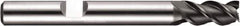 DORMER - 6 Flute Powdered Metal Roughing & Finishing Square End Mill - AlCrN Finish, Weldon Shank, 45° Helix, Centercutting, Regular Length - Apex Tool & Supply