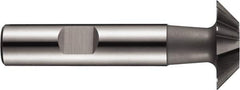 DORMER - 32mm Diam x 12.5mm Width of Cut, 60° Included Angle, Cobalt Dovetail Cutter - Weldon Flat, Uncoated - Apex Tool & Supply