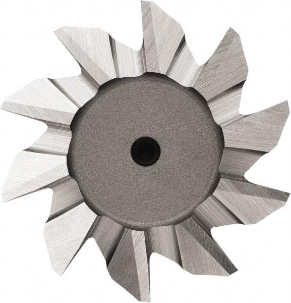 DORMER - 12mm Diam x 3.5mm Width of Cut, 45° Included Angle, Cobalt Dovetail Cutter - Weldon Flat, Uncoated - Apex Tool & Supply