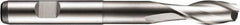 DORMER - 14mm Diam, 26mm LOC, 2 Flute Cobalt Keyway End Mill - Spiral Flute, Uncoated, 12mm Shank Diam, 110mm OAL, 30° Helix, Centercutting - Apex Tool & Supply