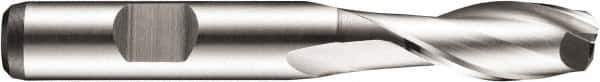 DORMER - 20mm Diam, 38mm LOC, 2 Flute Powdered Metal Keyway End Mill - Spiral Flute, Uncoated, 20mm Shank Diam, 104mm OAL, 30° Helix, Centercutting - Apex Tool & Supply