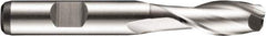 DORMER - 18mm Diam, 32mm LOC, 2 Flute Powdered Metal Keyway End Mill - Spiral Flute, Uncoated, 16mm Shank Diam, 92mm OAL, 30° Helix, Centercutting - Apex Tool & Supply