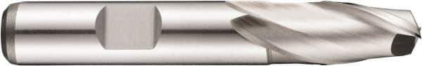 DORMER - 7.5mm Diam, 10mm LOC, 2 Flute Powdered Metal Keyway End Mill - Spiral Flute, Uncoated, 10mm Shank Diam, 60mm OAL, 30° Helix, Centercutting - Apex Tool & Supply