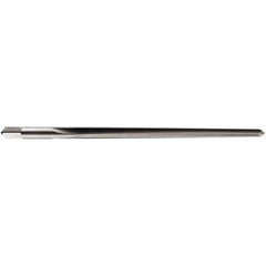 DORMER - 5.5mm Pin, 0.2837" Diam, 0.2128" Small End, 7.1mm Diam Straight Shank, 90mm Flute, Taper Pin Reamer - Apex Tool & Supply