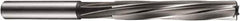 DORMER - 5.5mm High Speed Steel 6 Flute Chucking Reamer - Spiral Flute, 5.48mm Straight Shank, 47mm Flute Length, 93mm OAL - Apex Tool & Supply