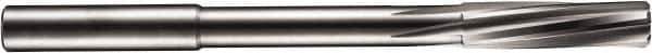 DORMER - 1.48mm Solid Carbide 3 Flute Chucking Reamer - Spiral Flute, 4mm Straight Shank, 9mm Flute Length, 49mm OAL - Apex Tool & Supply