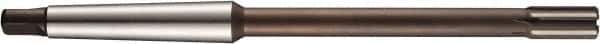DORMER - 17mm Solid Carbide 6 Flute Chucking Reamer - Straight Flute, 2MT Morse Taper Shank, 22mm Flute Length, 214mm OAL - Apex Tool & Supply