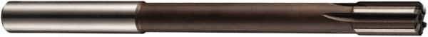 DORMER - 16mm Solid Carbide 6 Flute Chucking Reamer - Straight Flute, 12.5mm Straight Shank, 22mm Flute Length, 170mm OAL - Apex Tool & Supply