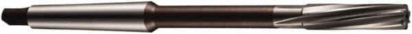 DORMER - 9mm Solid Carbide 6 Flute Chucking Reamer - Spiral Flute, 1MT Morse Taper Shank, 36mm Flute Length, 162mm OAL - Apex Tool & Supply
