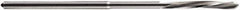 DORMER - 4.5mm Solid Carbide 6 Flute Chucking Reamer - Spiral Flute, 4.5mm Straight Shank, 21mm Flute Length, 80mm OAL - Apex Tool & Supply