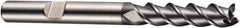 DORMER - 5 Flute Powdered Metal Roughing & Finishing Square End Mill - AlCrN Finish, Weldon Shank, 45° Helix, Centercutting, Extra Long Length - Apex Tool & Supply