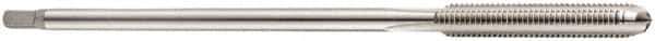 DORMER - M4x0.70 Metric Coarse 6H 3 Flute Bright Finish Cobalt Straight Flute Machine Tap - Bottoming, Right Hand Thread, 90mm OAL, 25mm Thread Length, Oversize - Exact Industrial Supply