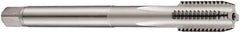 DORMER - M14x2.00 Metric Coarse 6H 3 Flute Bright Finish Cobalt Straight Flute Machine Tap - Bottoming, Left Hand Thread, 110mm OAL, 25mm Thread Length, Oversize - Apex Tool & Supply
