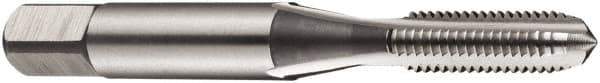 DORMER - M28x2.00 Metric Fine 6H 4 Flute Bright Finish High Speed Steel Straight Flute Standard Hand Tap - Bottoming, Right Hand Thread, 90mm OAL, 22mm Thread Length, Oversize - Apex Tool & Supply