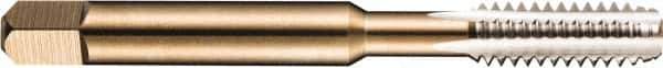 DORMER - 3/4-10 UNC 2B/3B 4 Flute Bright Finish High Speed Steel Straight Flute Standard Hand Tap - Plug, Right Hand Thread, 4-1/4" OAL, 1.1811" Thread Length, H3 Limit, Oversize - Apex Tool & Supply