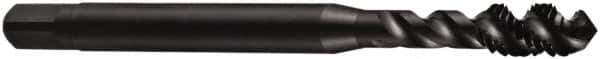 DORMER - 3/4-10 UNC 4 Flute 2B Bottoming Spiral Flute Tap - Cobalt, Oxide Finish, 112mm OAL, Right Hand Flute, Right Hand Thread, Series E023 - Apex Tool & Supply