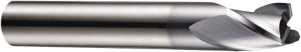 DORMER - 5mm Diam, 6mm LOC, 3 Flute Solid Carbide Keyway End Mill - Spiral Flute, AlCrN Finish, 6mm Shank Diam, 54mm OAL, 30° Helix, Centercutting - Apex Tool & Supply