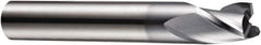 DORMER - 6mm Diam, 7mm LOC, 3 Flute Solid Carbide Keyway End Mill - Spiral Flute, AlCrN Finish, 6mm Shank Diam, 54mm OAL, 30° Helix, Centercutting - Apex Tool & Supply