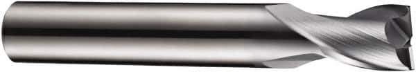 DORMER - 6mm Diam, 7mm LOC, 2 Flute Solid Carbide Keyway End Mill - Spiral Flute, AlCrN Finish, 6mm Shank Diam, 54mm OAL, 30° Helix, Centercutting - Apex Tool & Supply