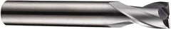 DORMER - 2.5mm Diam, 3mm LOC, 2 Flute Solid Carbide Keyway End Mill - Spiral Flute, AlCrN Finish, 6mm Shank Diam, 50mm OAL, 30° Helix, Centercutting - Apex Tool & Supply