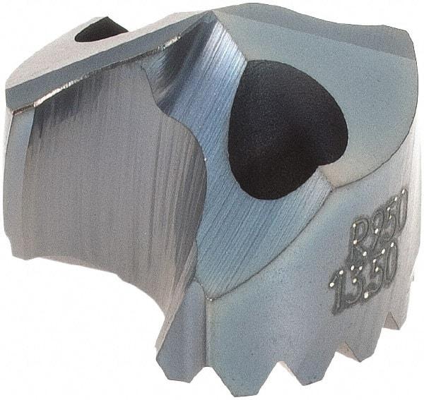 DORMER - Series R950, 13.5mm Diam 140° Replaceable Drill Tip - Carbide, TiAlN Finish, Through Coolant - Apex Tool & Supply