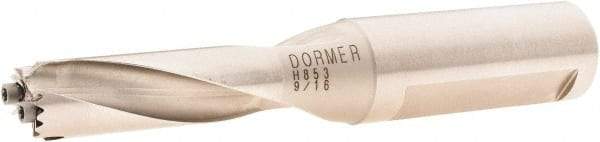 DORMER - 13.5 to 14.5mm Diam, 3xD, 3/4" Shank Diam, 52.5mm Flute, 116.5mm OAL, Replaceable Tip Drill - H853 Toolholder, Series H853 - Apex Tool & Supply