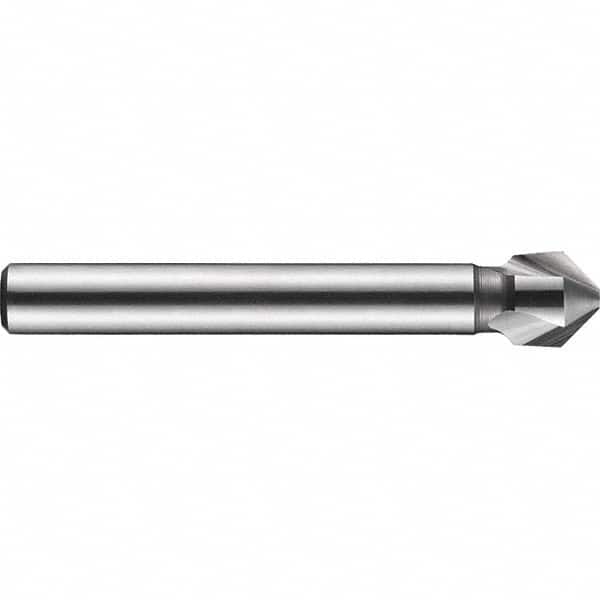 DORMER - 10mm Shank Diam, 3 Flute 90° Solid Carbide Countersink - Apex Tool & Supply