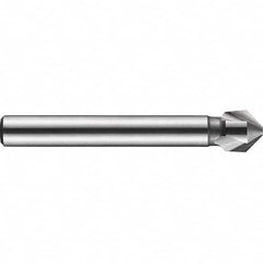 DORMER - 8mm Shank Diam, 3 Flute 90° Solid Carbide Countersink - Apex Tool & Supply