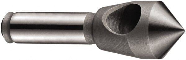 DORMER - 21mm Head Diam, 10mm Shank Diam, 1 Flute 90° Cobalt Countersink - Apex Tool & Supply