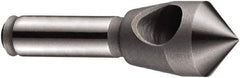 DORMER - 48mm Head Diam, 15mm Shank Diam, 1 Flute 90° Cobalt Countersink - Bright Finish, 127mm OAL, Single End, Straight Shank, Right Hand Cut - Apex Tool & Supply