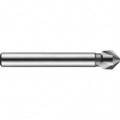 DORMER - 4mm Shank Diam, 3 Flute 90° High Speed Steel Countersink - Apex Tool & Supply
