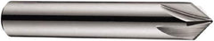 DORMER - 10mm Shank Diam, 7 Flute 90° High Speed Steel Countersink - Bright Finish, 60mm OAL, Single End, Straight Shank, Right Hand Cut - Apex Tool & Supply