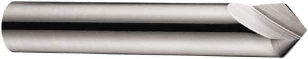 DORMER - 31.5mm Head Diam, 12mm Shank Diam, 1 Flute 90° High Speed Steel Countersink - Bright Finish, 80mm OAL, Single End, Straight Shank, Right Hand Cut - Apex Tool & Supply