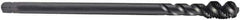 DORMER - M16x1.00 Metric Fine 4 Flute 6H Bottoming Spiral Flute Tap - Cobalt, Oxide Finish, 100mm OAL, Right Hand Flute, Right Hand Thread, Series EX11 - Apex Tool & Supply