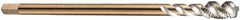 DORMER - M16x1.00 Metric Fine 4 Flute 6H Bottoming Spiral Flute Tap - Cobalt, Bright Finish, 100mm OAL, Right Hand Flute, Right Hand Thread, Series EX10 - Apex Tool & Supply