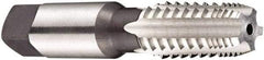 DORMER - 3/8-18 NPT, 5 Flutes, Bright Finish, High Speed Steel, Interrupted Thread Pipe Tap - 3.1496 Inch Overall Length, 0.7008 Inch Shank Diameter, 1-1/16 Inch Thread Length, 0.531 Inch Square Size, 0.7677 Inch Projection, Bottoming Chamfer, Series E711 - Apex Tool & Supply
