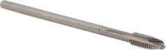 DORMER - M6x1.00 Metric Coarse 3 Flute Bright Finish Cobalt Spiral Point Extension Tap - Plug Chamfer, 89mm OAL, 6H Class of Fit, Series E606 - Apex Tool & Supply