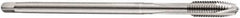 DORMER - M14x2.00 Metric Coarse 3 Flute Bright Finish Cobalt Spiral Point Extension Tap - Plug Chamfer, 127mm OAL, 6H Class of Fit, Series E606 - Apex Tool & Supply