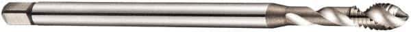 DORMER - M10x1.50 Metric Coarse 3 Flute 6H Bottoming Spiral Flute Tap - Cobalt, Bright Finish, 108mm OAL, Right Hand Flute, Right Hand Thread, Series E605 - Apex Tool & Supply