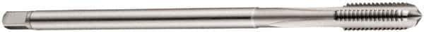 DORMER - M12x1.75 Metric Coarse 6H 3 Flute Bright Finish Cobalt Straight Flute Machine Tap - Plug, Right Hand Thread, 119mm OAL, 23mm Thread Length, Oversize - Exact Industrial Supply