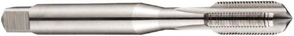 DORMER - 1-14 UN 2B 4 Flute Bright Finish High Speed Steel Straight Flute Machine Tap - Bottoming, Right Hand Thread, 130mm OAL, 36mm Thread Length, Oversize - Apex Tool & Supply