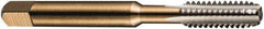 DORMER - 1-1/4 - 12 UNF 2B 4 Flute Bright Finish High Speed Steel Straight Flute Machine Tap - Taper, Right Hand Thread, 151mm OAL, 41mm Thread Length, Oversize - Apex Tool & Supply